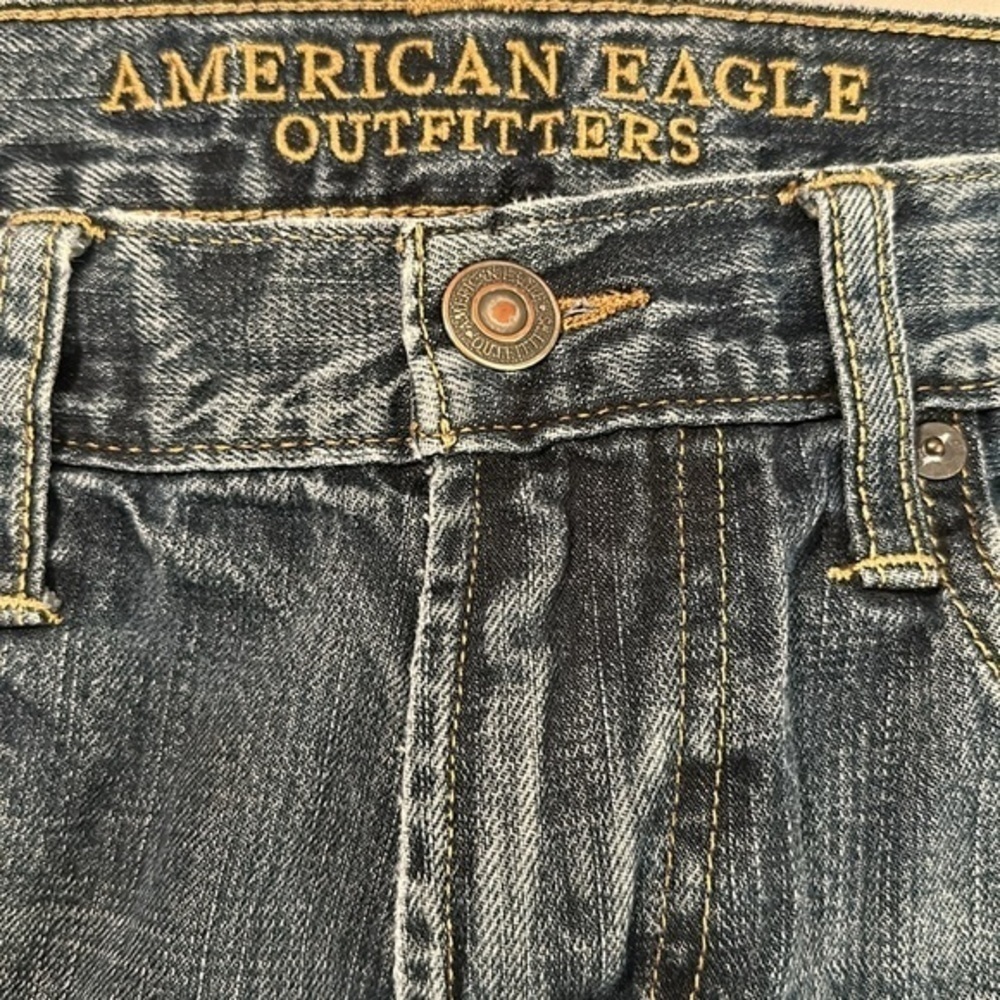 American Eagle Outfitters AEO Slim Straight Jeans 30x32 - Picture 3 of 9